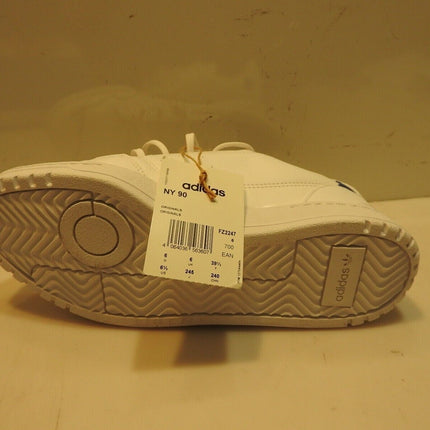 Adidas Originals NY 90 White/Blue FZ2247 Skate Shoes, US 6.5, UK 6