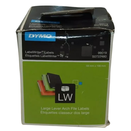 Dymo 99019 Large Lever Archive File Labels 59x190mm