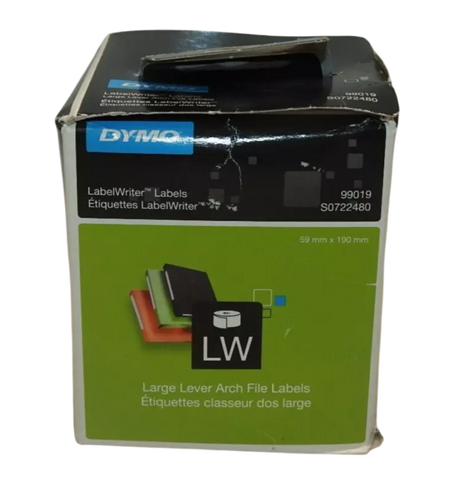 Dymo 99019 Large Lever Archive File Labels 59x190mm