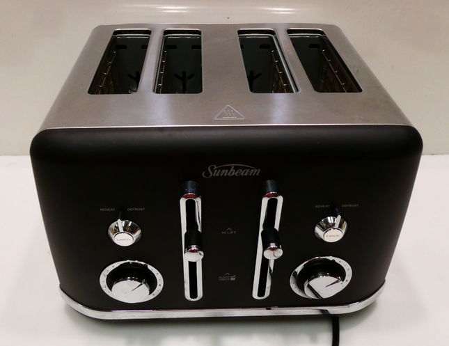 Sunbeam Alinea 4 Slice Toaster Black Classics TA2740K