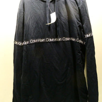 Calvin Klein Men's Long Sleeve Hoodie, Blue, Medium