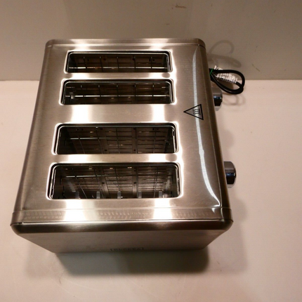 Black + Decker BD4250 Toaster 4 Slice, Stainless Steel