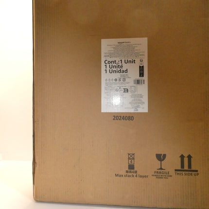 Amazon Basics Rectangular Pedal Recycling Bin with 2 Compartments 25L & 15L