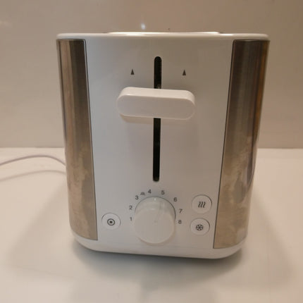 Braun PurShine 2 Slice Toaster White/Silver HT1510WH