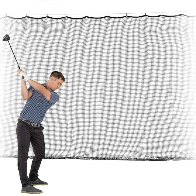 GoSports 15 ft x 10 ft Sports Netting - Hitting Net for Golf, Baseball, Hockey,