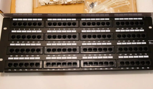 Monoprice 107307 Cat5 Enhanced 110Type 96-Port (568A/B Compatible) Patch Panel