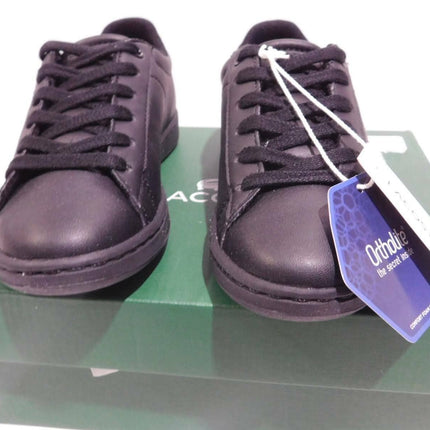 Lacoste Carnaby EVO 118 4 Kids Fashion Shoes, Black/Black - 11 US