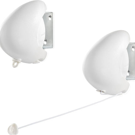 Leifheit Rollfix 80 Longline Airer, Single Line x 8 m, White