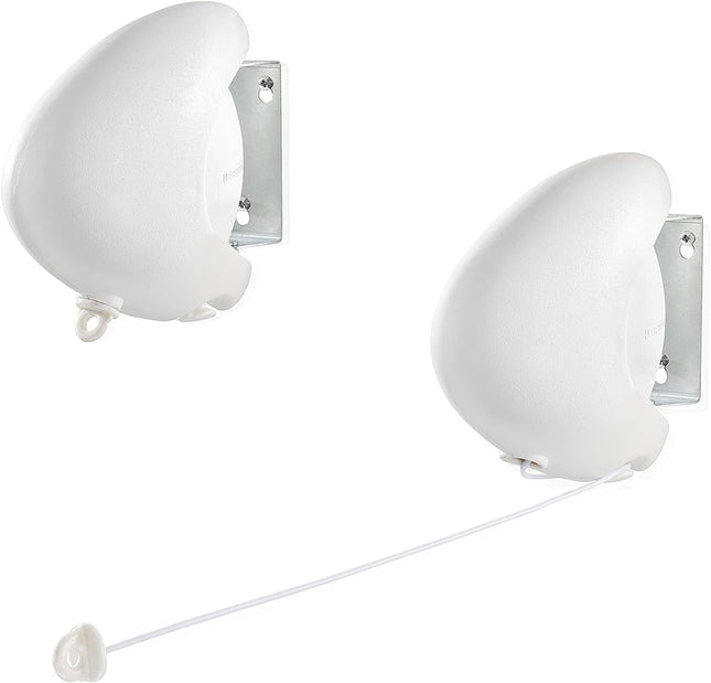 Leifheit Rollfix 80 Longline Airer, Single Line x 8 m, White