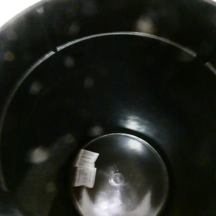 Eco Basics Rubbish Bin, White, 20L – Bamboo Frame, Rust-Resistant, 100% Recycled