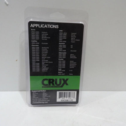 Crux SOCGM-17C Radio Replacement Interface with Chime for GM Class II Bose Ampli