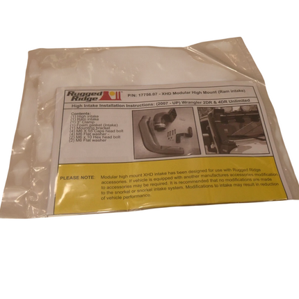 Rugged Ridge 17756.21 XHD Low and High Mount Snorkel Kit for Select Jeep Wrangle