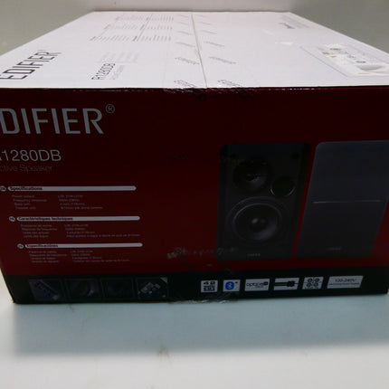 Edifier R1280DB Bluetooth Powered Bookshelf Speakers 42W RMS Optical Input Black