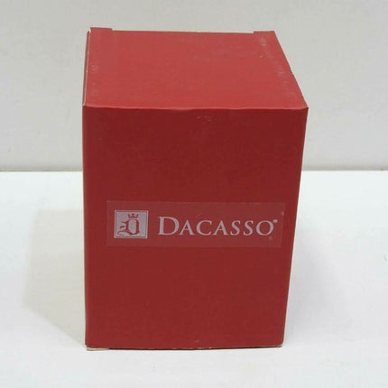 Dacasso Black Crocodile Embossed Leather Pencil Cup