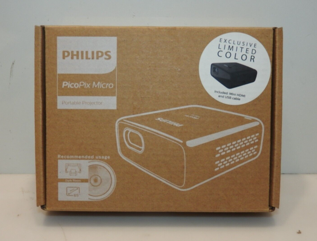 Philips PicoPix Micro Projector LED DLP Wi-Fi Screen Mirroring