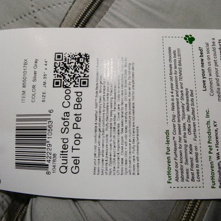 Furhaven Pet Dog Bed | Cooling Gel Memory Foam Orthopedic Quilted Sofa-Style Cou