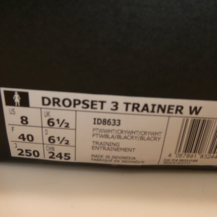 adidas Performance Dropset 3 Training Shoes, Cloud White/Crystal White US 9W/8M