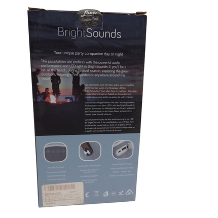 Lava BrightSounds 2 Wireless Bluetooth Speaker W/LED Lamp/Powerbank Charger