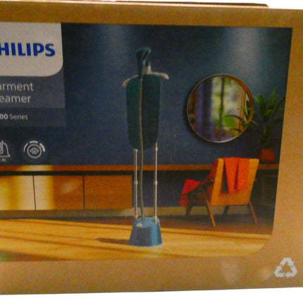 Philips Garment Steamer 1000 Series, 1800W, large 1.8L water tank, 3 steam setti