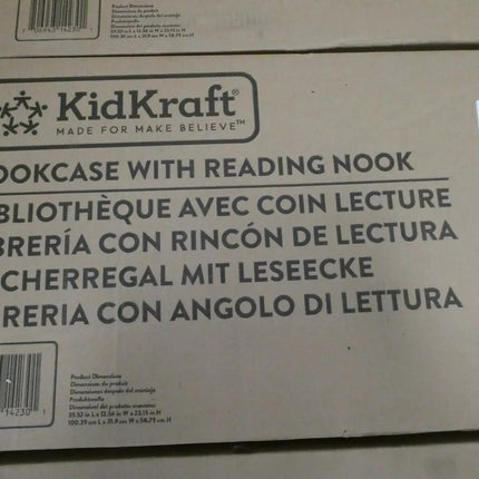 KidKraft Bookcase with Reading Nook Toy - White