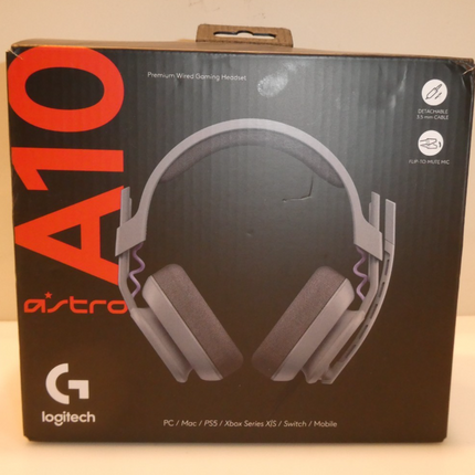 ASTRO Gaming A10 Headset Gen 2 Wired Headset, Compatible with Xbox, PC - Grey