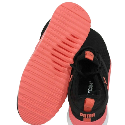 Puma SoftFoam+ Pacer Next Excel Jr Puma Black-Calypso Coral, UK 5 US 6C
