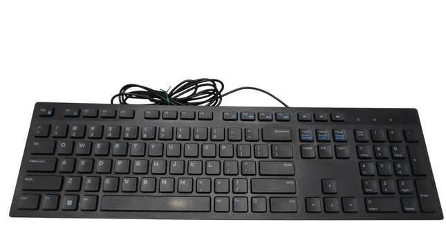 Dell Wired Multimedia Keyboard, Black, 580-AHHG
