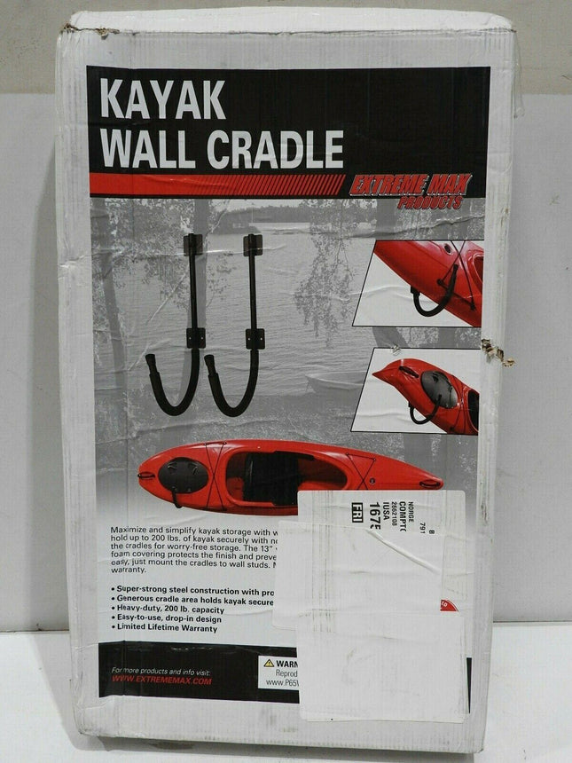 Extreme Max 3005.3474 Kayak Wall Cradle Set