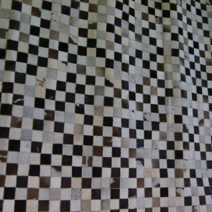 Studio Collection Hand Made / Hairon Leather Patch Rug 225cm x 155cm