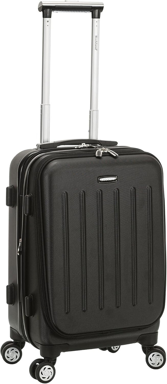 Rockland Titan Hardside Spinner Luggage, Black, Carry-On 19-Inch