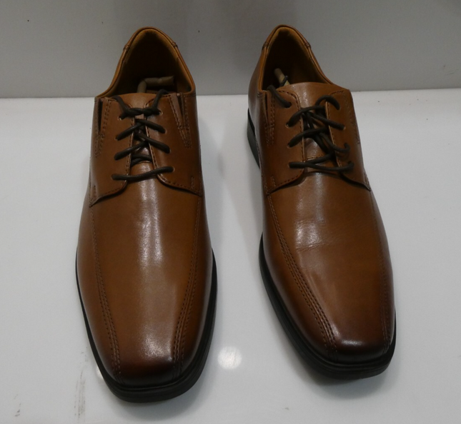 Clarks Men's Tilden Walk Oxford, Dark Tan Leather, 11 US