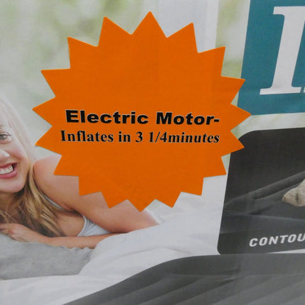 Intex Dura-Beam Plus Series Essential Rest Airbed with Internal Electric Pump