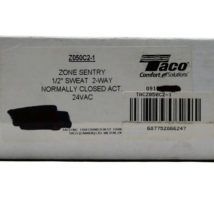 Taco Z050C2-1/2" Sweat Zone Sentry Zone Valve