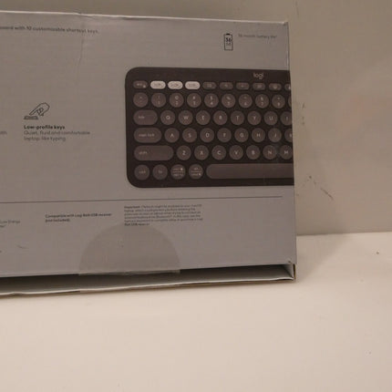 Logitech Pebble Keys 2 K380S Multi Device Portable Keyboard - Tonal Graphite