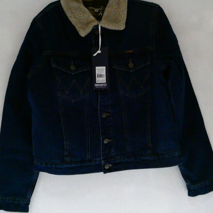 Wrangler Women's Fitted Sherpa Jacket, 70s Blue, Size - 10