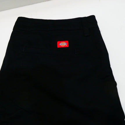 Dickies Women's Straight Flex Twill Pant, Rinsed Black, Size - 10