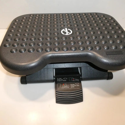 Mind Reader ' Comfy ' Adjustable Height Ergonomic Foot Rest - Black
