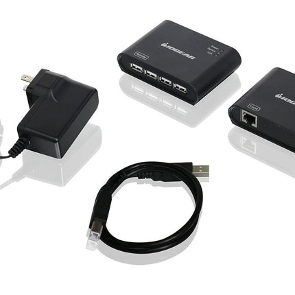 IOGEAR USB 2.0 4-Port BoostLinq Ethernet Kit GUCE64