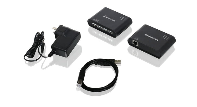 IOGEAR USB 2.0 4-Port BoostLinq Ethernet Kit GUCE64