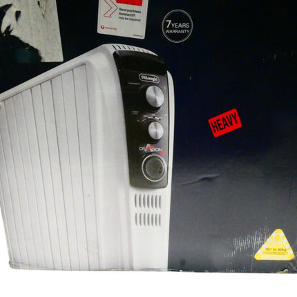 De'Longhi Dragon 4 Electric Oil Column Heater TRD42400MT, 11 Fin Heater