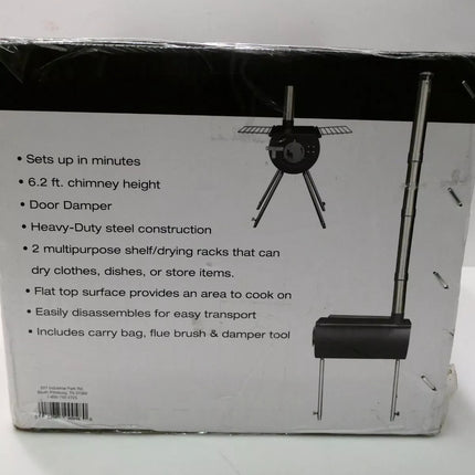 US Stove CCS14 Caribou Backpacker Portable Camp Stove - 14 Inch, Black, Small