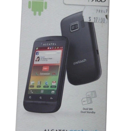 Alcatel One Touch 918D 3G Android 3.15MP Dual SIM Phone - Black