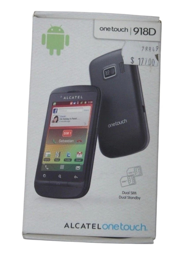 Alcatel One Touch 918D 3G Android 3.15MP Dual SIM Phone - Black
