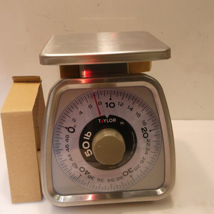 Taylor Precision Products Stainless Steel Analog Portion Control Scale 50-Pound