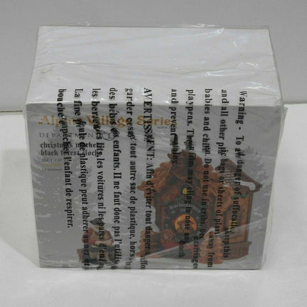 Department 56 Alpine Village Christmas Market Black Forest Clocks Lit Building