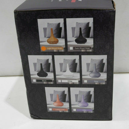 Milano Décor Ultrasonic Aroma Diffuser And Humidifier - Light Wood Grain