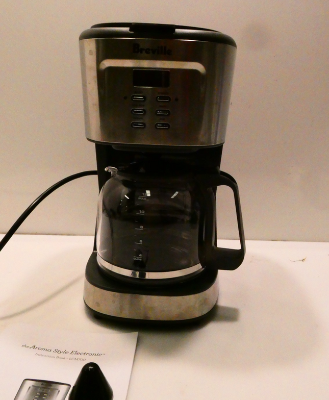 Breville the Aroma Style Electric Drip Coffee Maker, Brushed SS, LCM700BSS