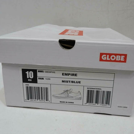 Globe Men's Empire Skate Shoe, Mist/Blue Size USA 10