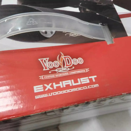 VooDoo Industries VC403 Chrome Universal Cafe Style Exhaust Pipe