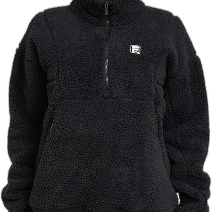FILA Women's Monika Quarter Zip, Black, XX-Small